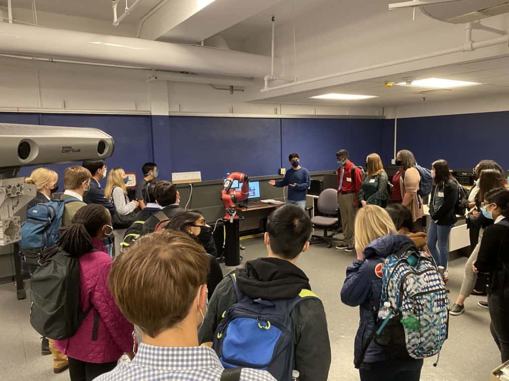 image of lab tours for 2021 IOE grad workshop attendees