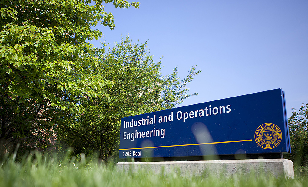 Industrial and Operations Engineering Sign
