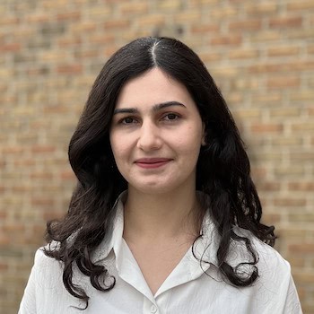 Sogand Soghrati Ghasbeh smiles and poses for a portrait