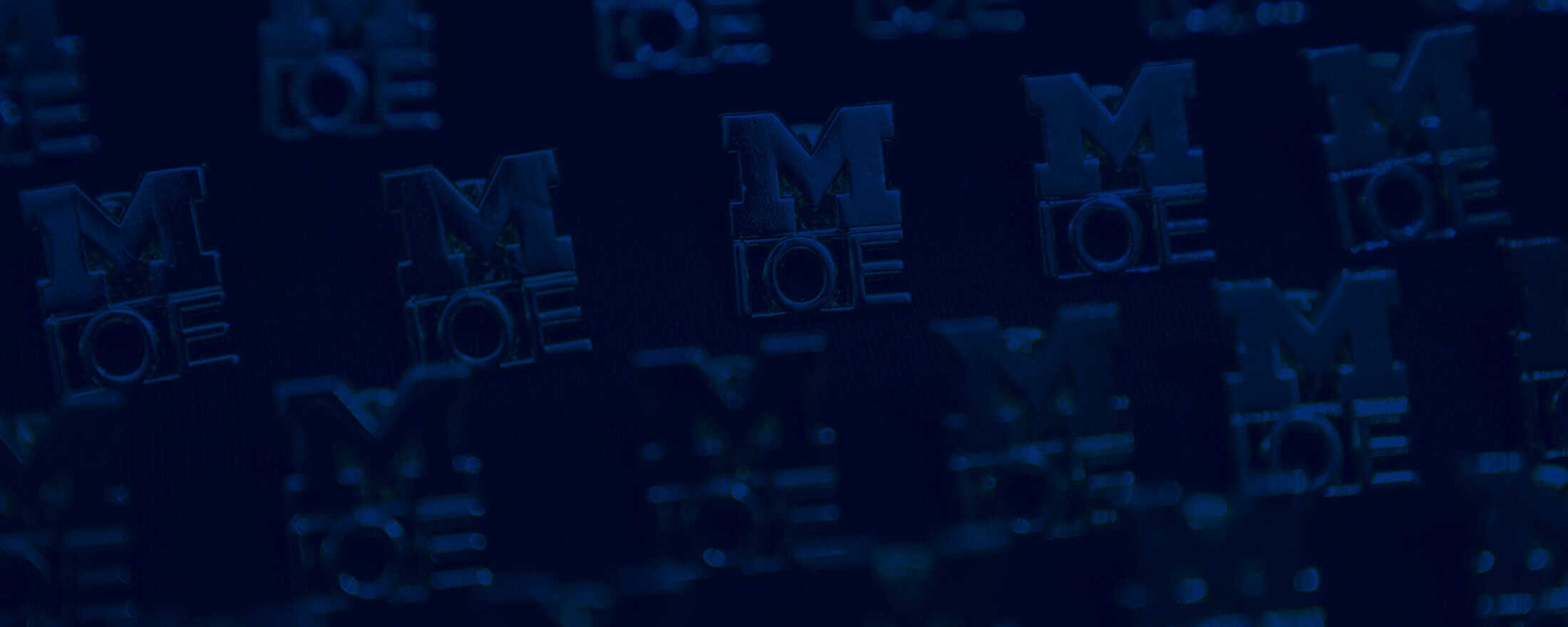 Dark blue Michigan IOE pins